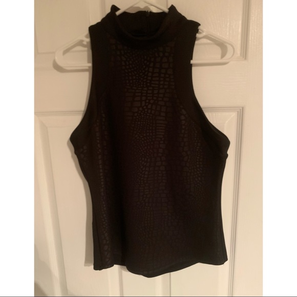 Dynamite Reptile Skin Sleeveless Top, Size L - Picture 1 of 4